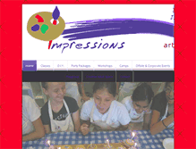 Tablet Screenshot of impressions-art.com